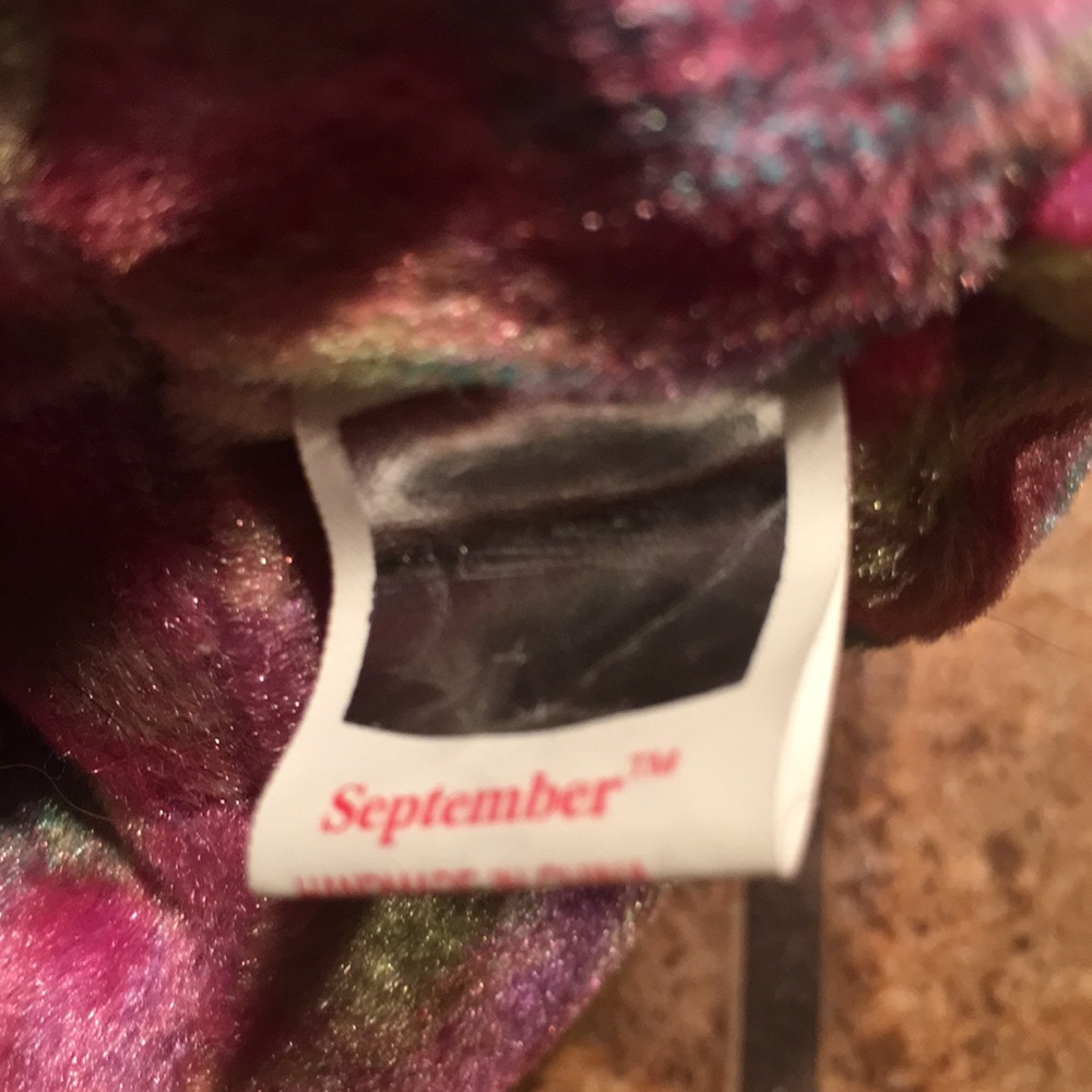 Ty Sapphire September Birthday Beanie Baby - Picture 5 of 6